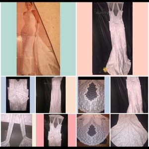 Wedding gown -  Vintage Elegant wedding gown & long train